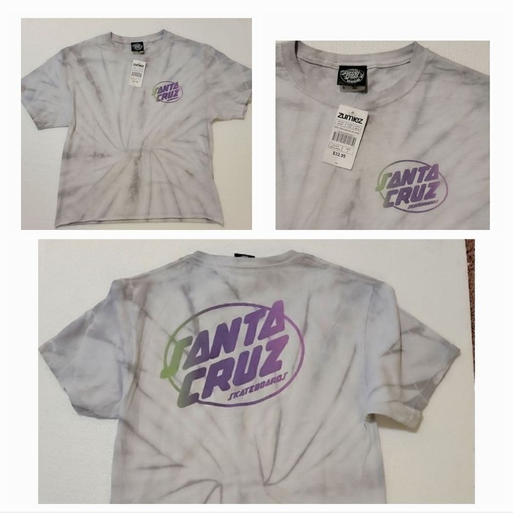 New Santa Cruz Skateboards Womens Tiedye T-Shirt Size S